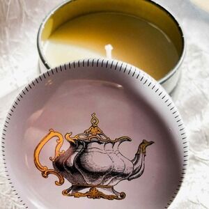 Fringe Studio Golden Teapot Candle -‎ 10 hr burn - Mulberry & Lily scented